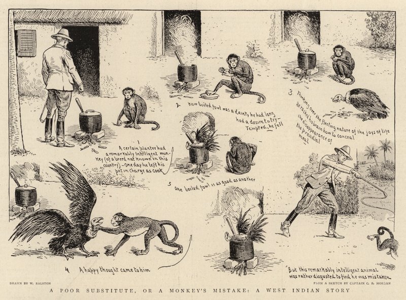 Un Pobre Sustituto, o el Error de un Mono, una Historia de las Indias Occidentales de William Ralston