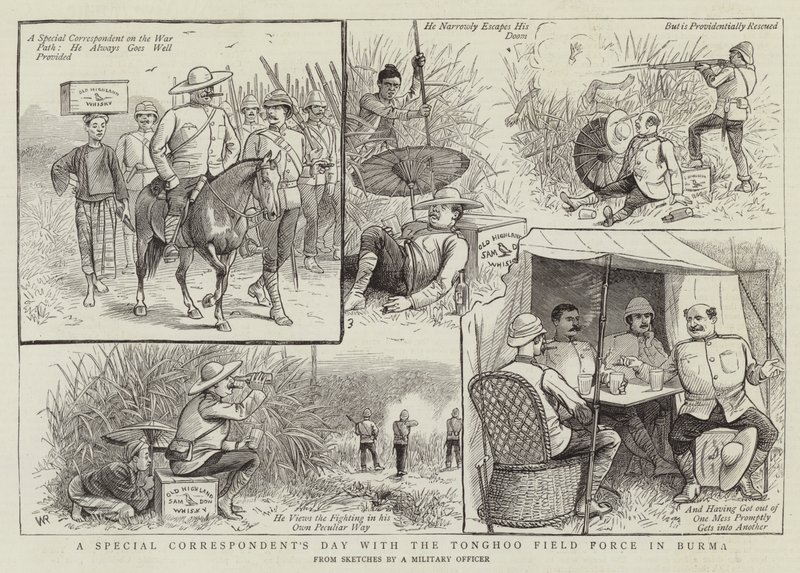 Un día con la Fuerza de Campo de Tonghoo en Birmania de William Ralston