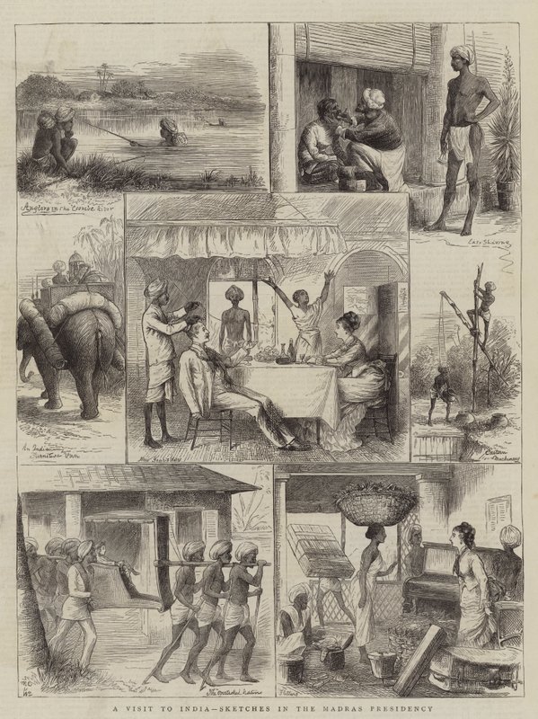 Una visita a la India, bocetos en la Presidencia de Madrás de William Ralston