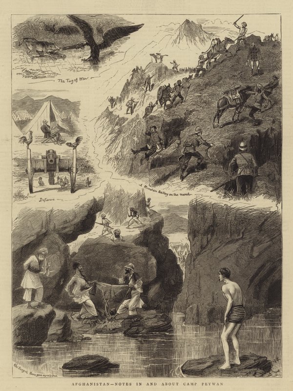 Afganistán, Notas en y alrededor del Campamento Peywan de William Ralston
