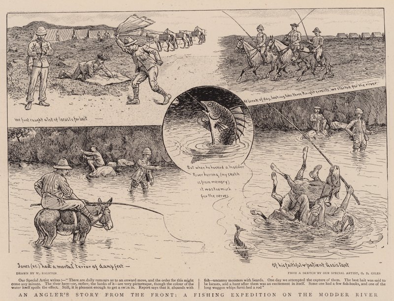 Una historia de pescador desde el frente, una expedición de pesca en el río Modder de William Ralston