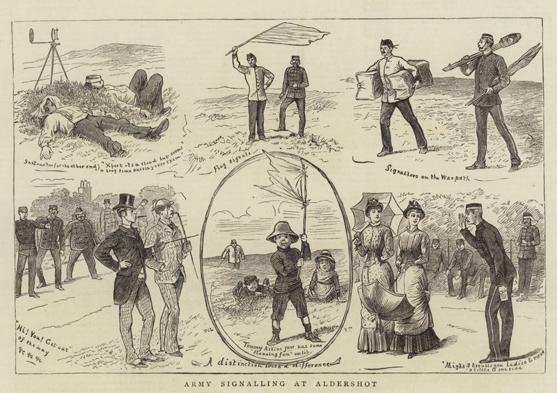 Señalización del ejército en Aldershot de William Ralston