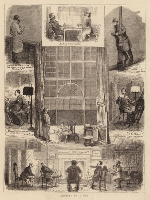 Artistas en la niebla de William Ralston