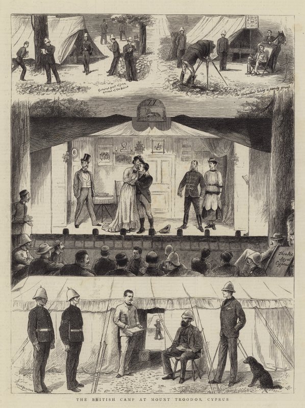 Campamento británico en el Monte Troodos, Chipre de William Ralston