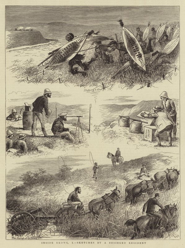 Dentro de Ekowe, I, Bocetos de un residente sitiado de William Ralston