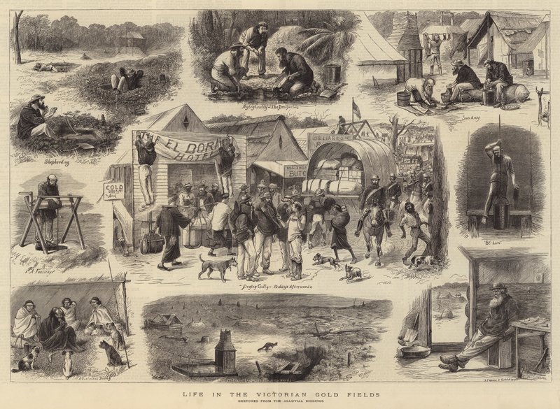 Vida en los campos de oro victorianos de William Ralston