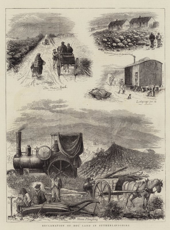 Reclamación de tierras pantanosas en Sutherlandshire de William Ralston