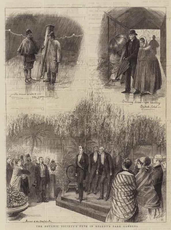 La fiesta de la Sociedad Botánica en los jardines de Regent