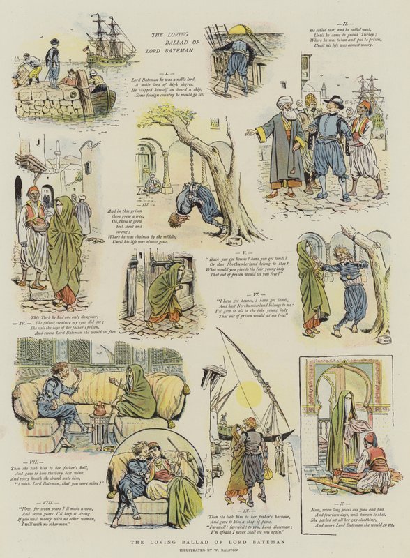 La balada amorosa de Lord Bateman de William Ralston