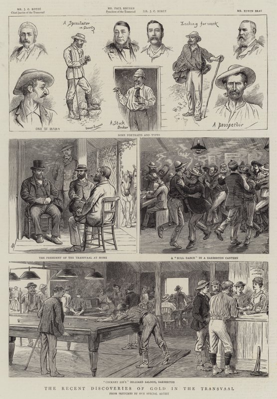 Los recientes descubrimientos de oro en el Transvaal de William Ralston