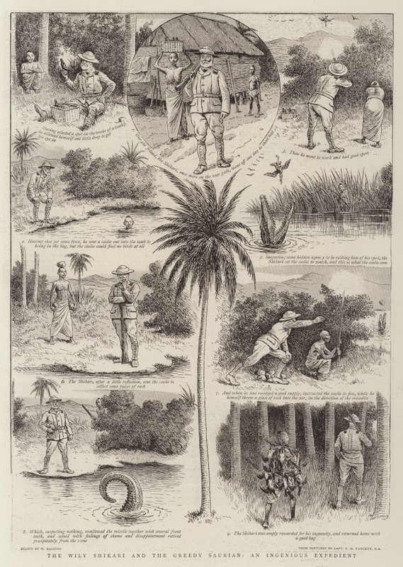 El astuto Shikari y el codicioso saurio, un expediente ingenioso de William Ralston
