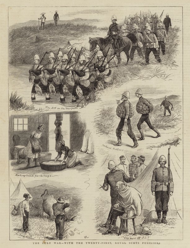 La Guerra Zulú, con el Vigésimo Primero, Royal Scots Fusiliers de William Ralston