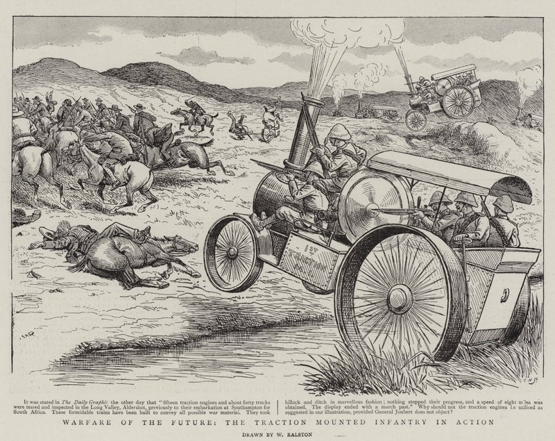 Guerra del futuro, la infantería montada en tracción en acción de William Ralston