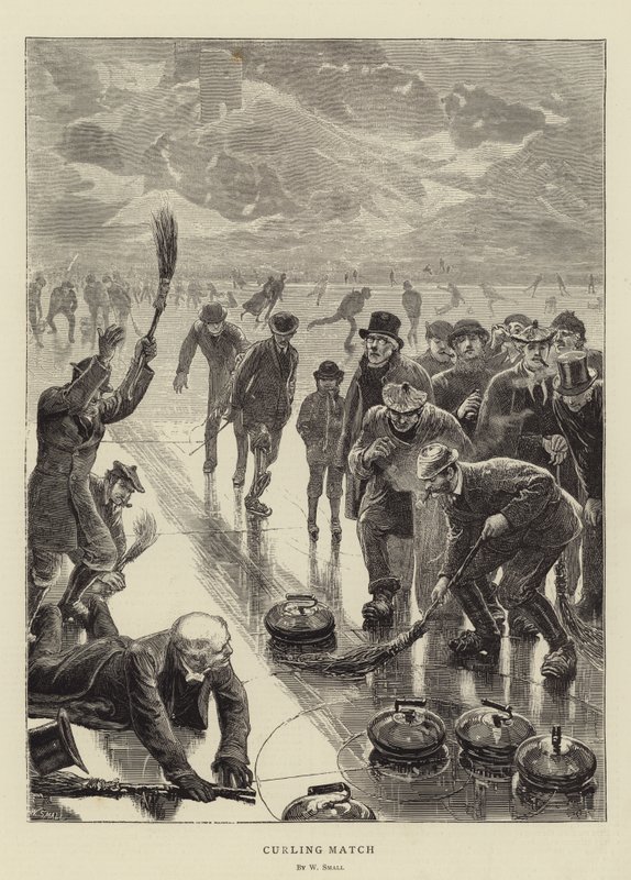 Partido de curling de William Small