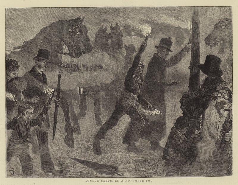 Bocetos de Londres, una niebla de noviembre de William Small