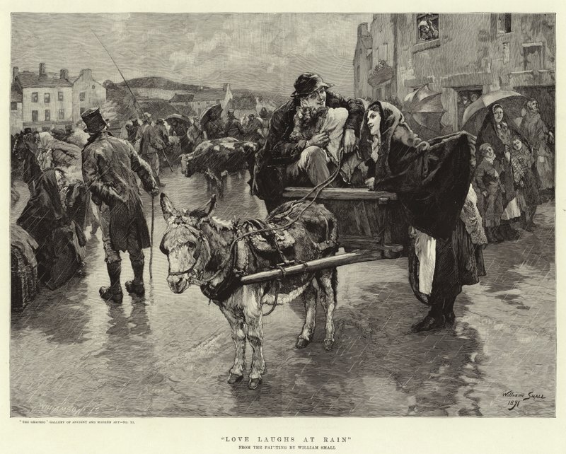 El amor se ríe de la lluvia de William Small