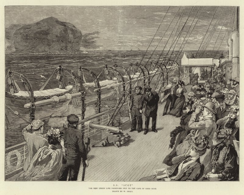 SS Scot, el Nuevo Barco de Pasajeros de la Línea Unión al Cabo de Buena Esperanza de William Small