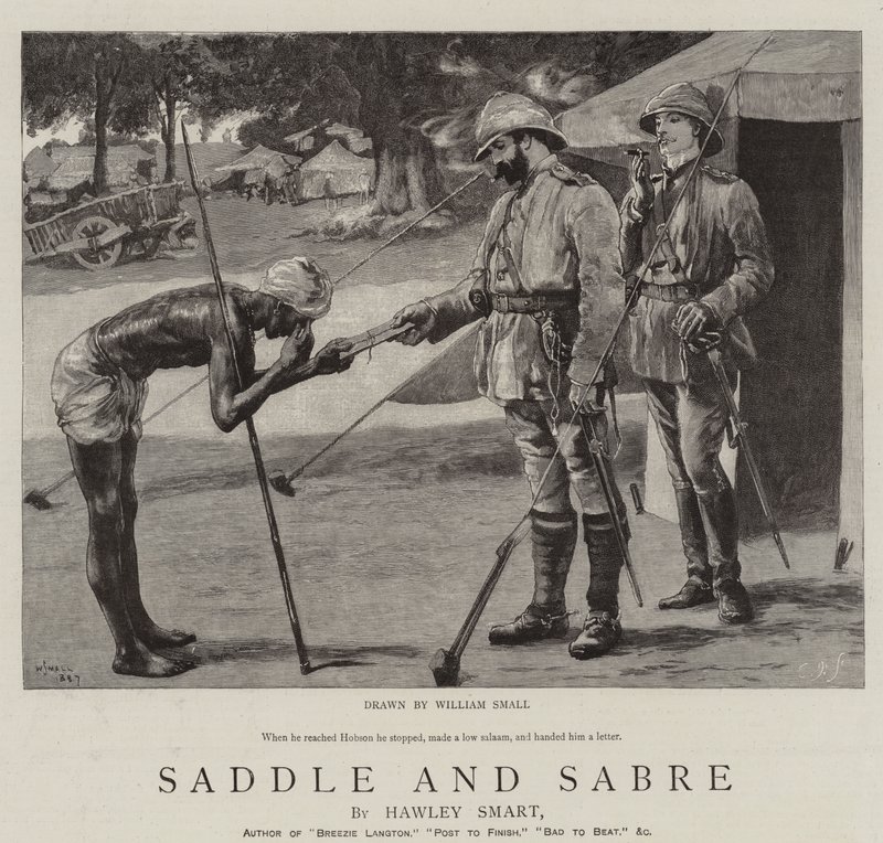 Silla de montar y sable de William Small