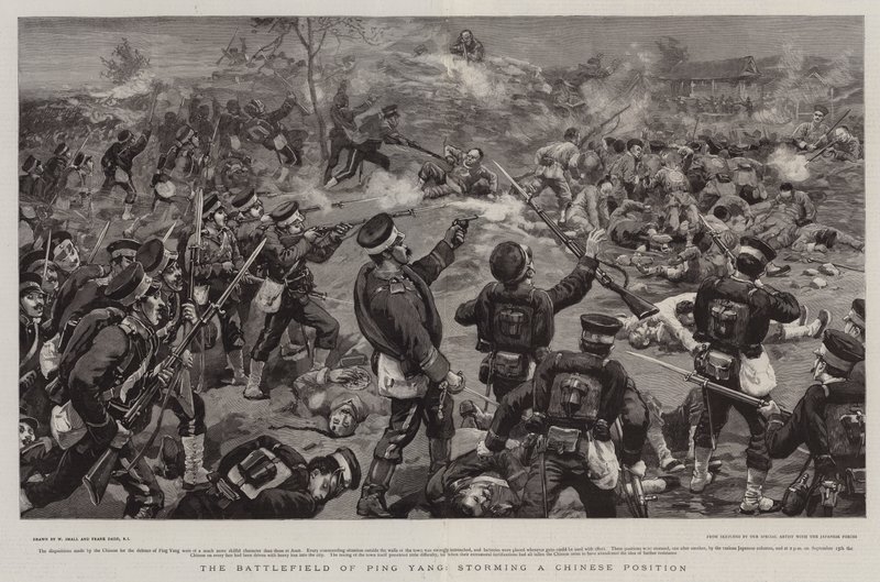 El Campo de Batalla de Ping Yang, asalto a una Posición China de William Small