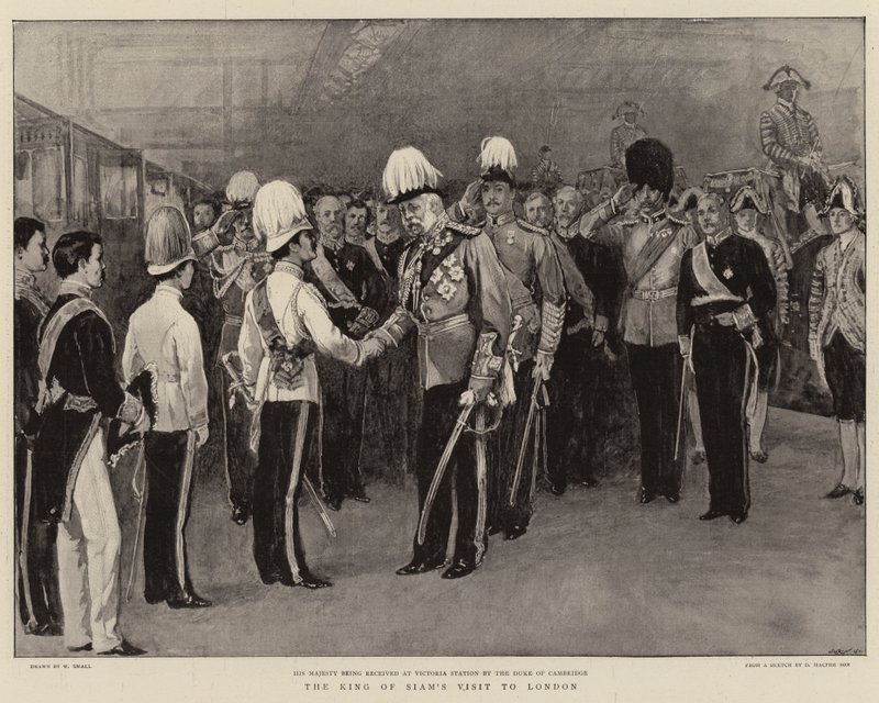 La visita del Rey de Siam a Londres de William Small