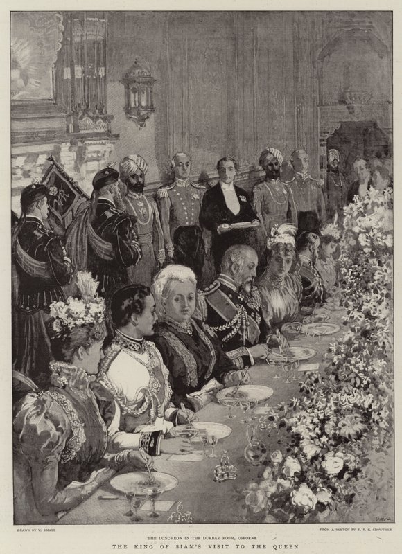 La visita del Rey de Siam a la Reina de William Small