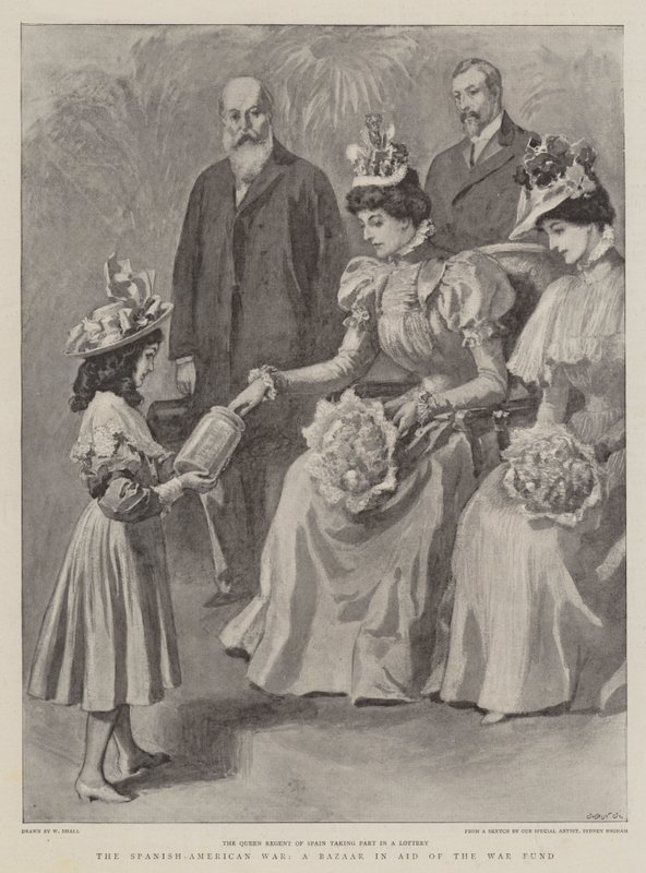 La Guerra Hispanoamericana, un bazar en ayuda del fondo de guerra de William Small