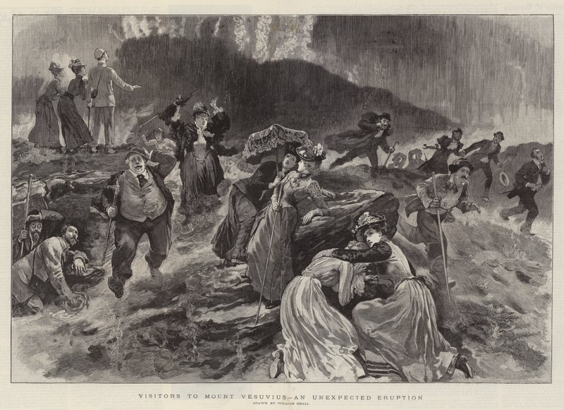 Visitantes al Monte Vesubio, una erupción inesperada de William Small