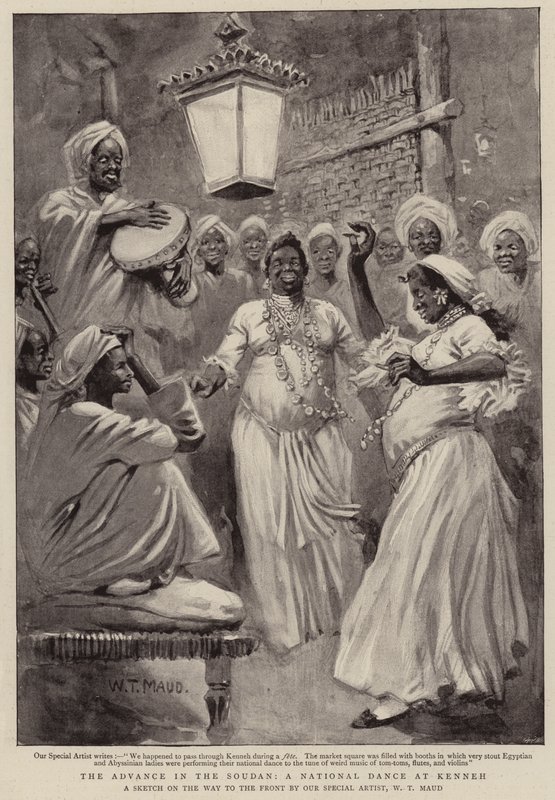 El avance en Sudán, una danza nacional en Kenneh de William T. Maud