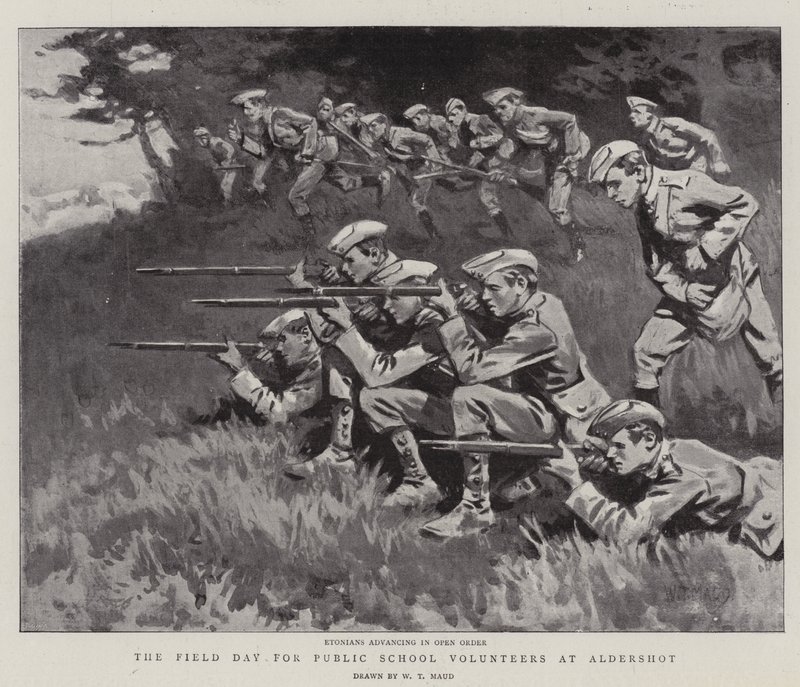 El día de campo para los voluntarios de las escuelas públicas en Aldershot de William T. Maud