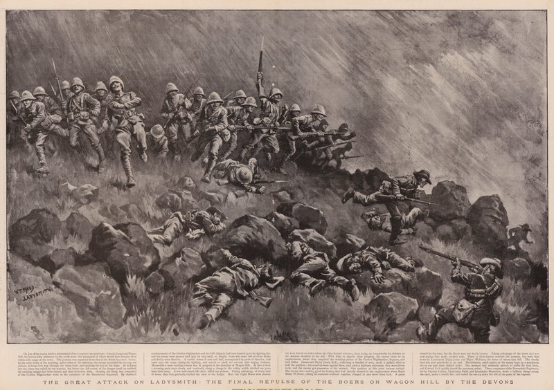 El Gran Ataque a Ladysmith, el Rechazo Final de los Bóers en Wagon Hill por los Devons de William T. Maud
