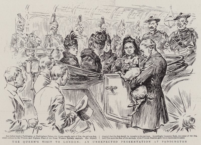 La Visita de la Reina a Londres, una Presentación Inesperada en Paddington de William T. Maud