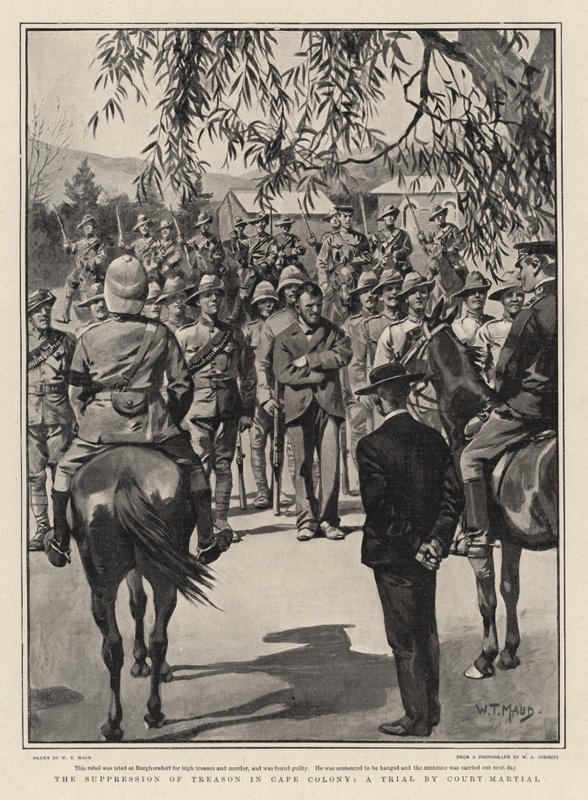 La supresión de la traición en la Colonia del Cabo, un juicio por corte marcial de William T. Maud