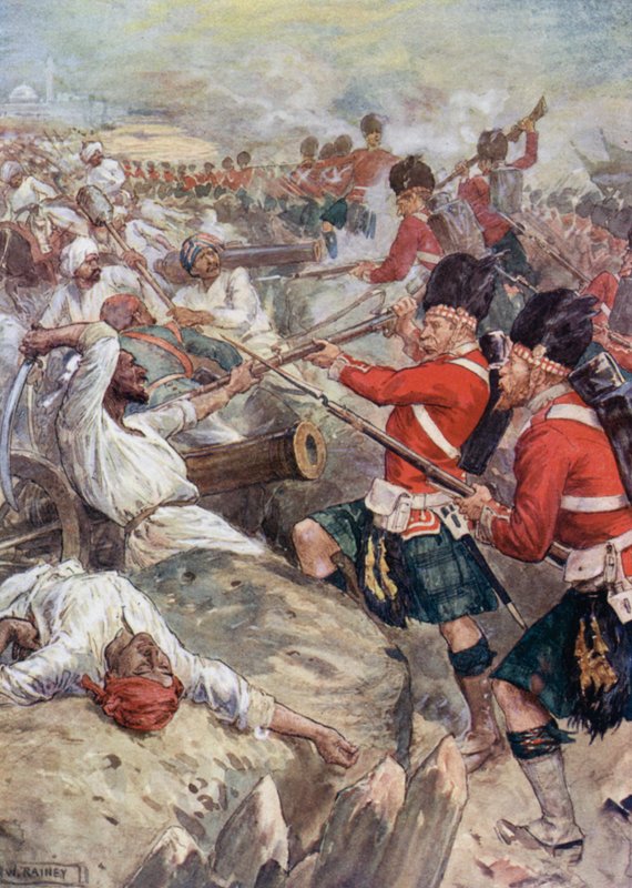 Las gaitas de Lucknow de William after Rainey