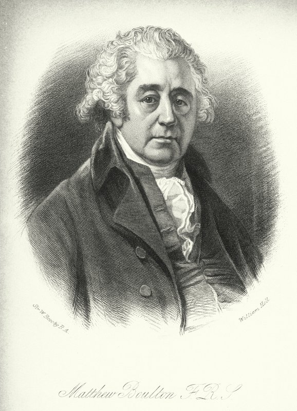 Matthew Boulton, FRS (grabado) de William (after) Beechey