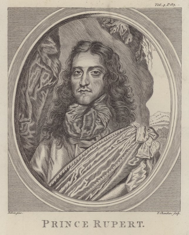 Príncipe Ruperto del Rin, soldado alemán que luchó en el bando realista en la Guerra Civil Inglesa de William (after) Dobson