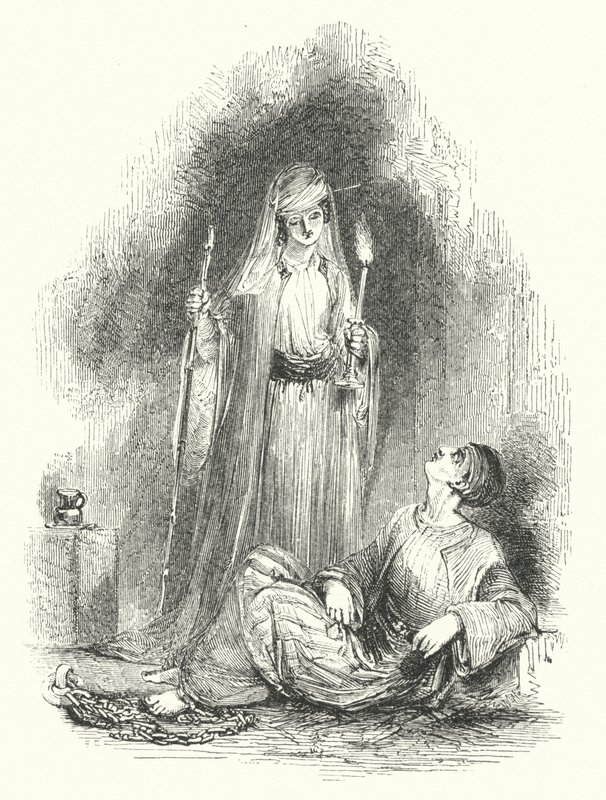 La hija de Bahram visitando a El-As