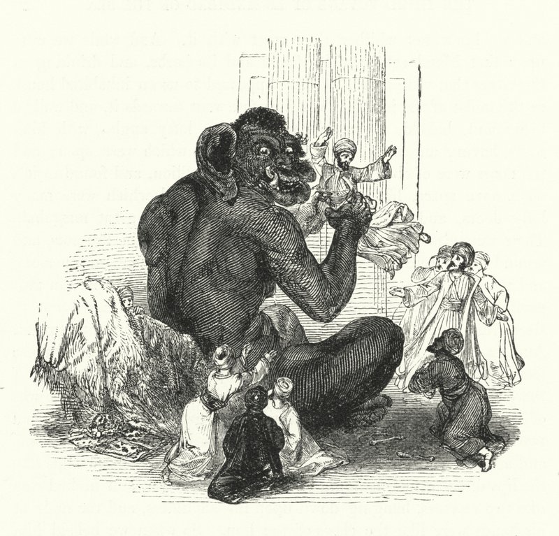 El gigante y sus prisioneros de William (after) Harvey