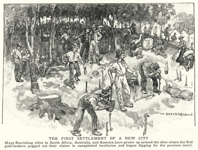 El primer asentamiento de una nueva ciudad de William (after) Hatherell