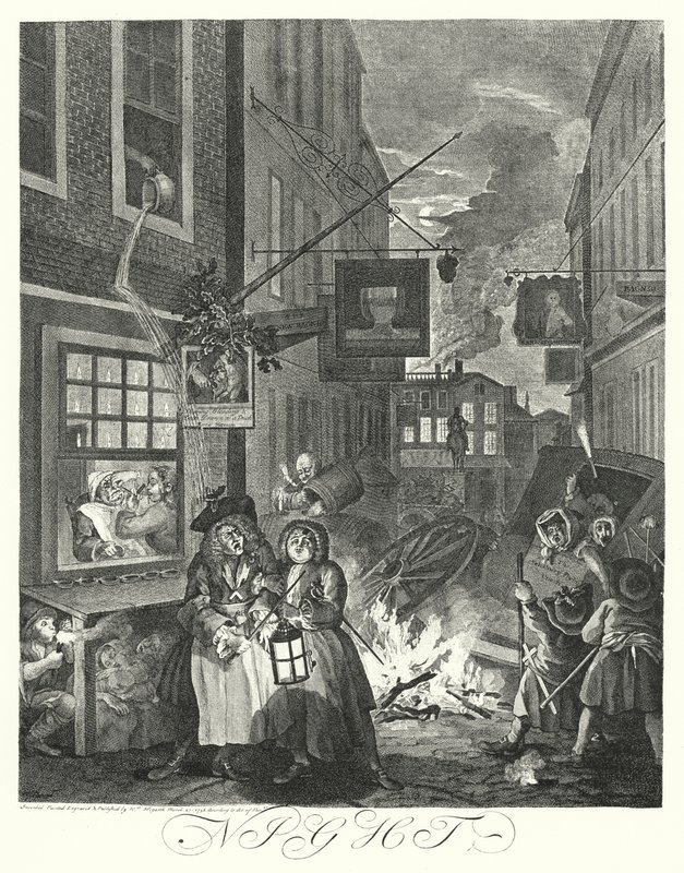 Noche de William (after) Hogarth