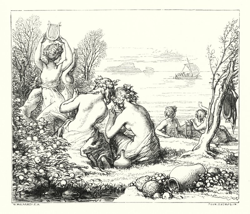 Las Hadas del Mar de William (after) Mulready