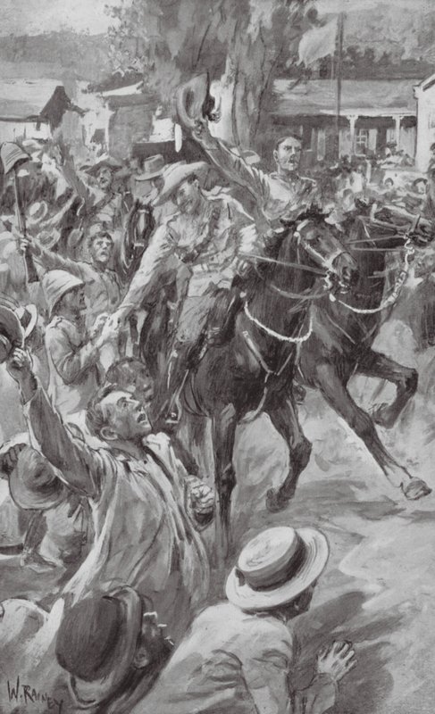 El relevo de Ladysmith (litografía) de William (after) Rainey