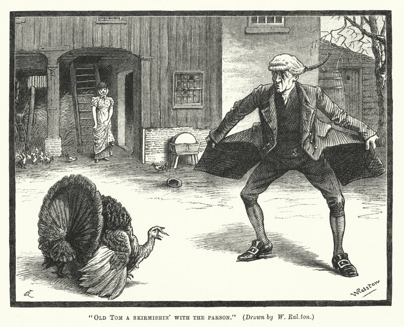 El Viejo Tom peleando con el párroco de William (after) Ralston