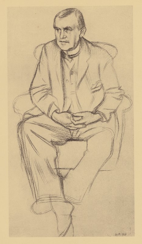 Retrato de Philip Wilson Steer (litografía) de William (after) Rothenstein