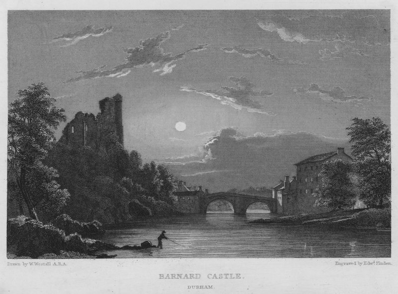 Castillo de Barnard, Durham de William (after) Westall