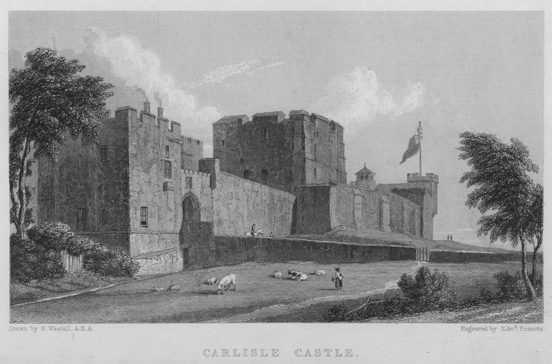Castillo de Carlisle (grabado) de William (after) Westall