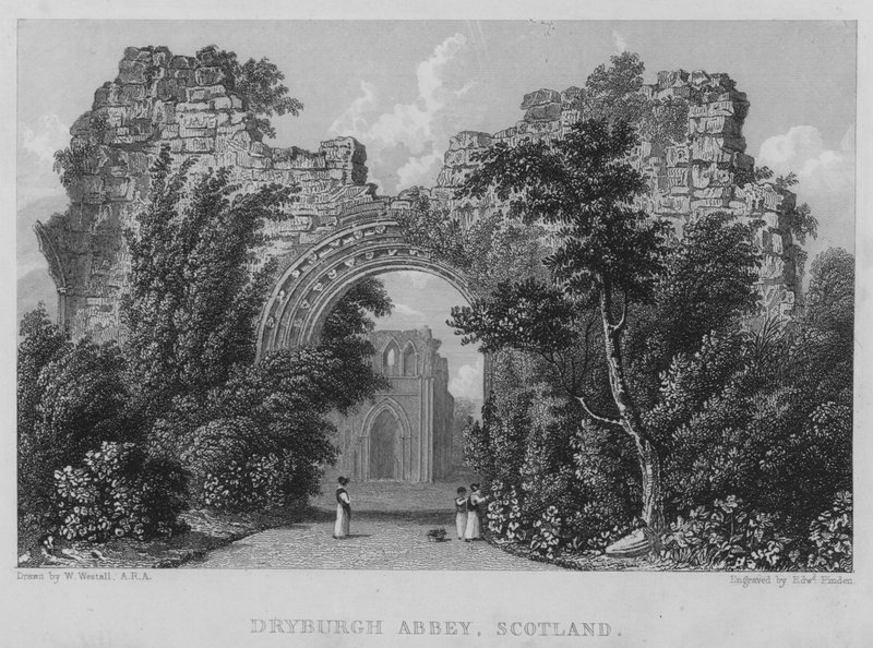 Abadía de Dryburgh, Escocia de William (after) Westall