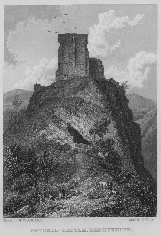 Castillo de Peveril, Derbyshire de William (after) Westall