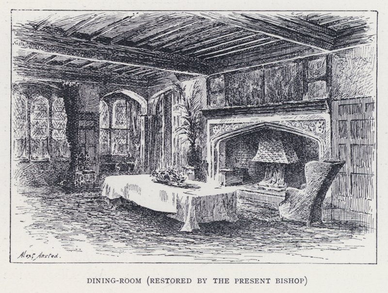 Comedor, restaurado por el Obispo Actual de William Alexander Ansted