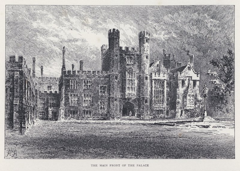 La fachada principal del palacio de William Alexander Ansted