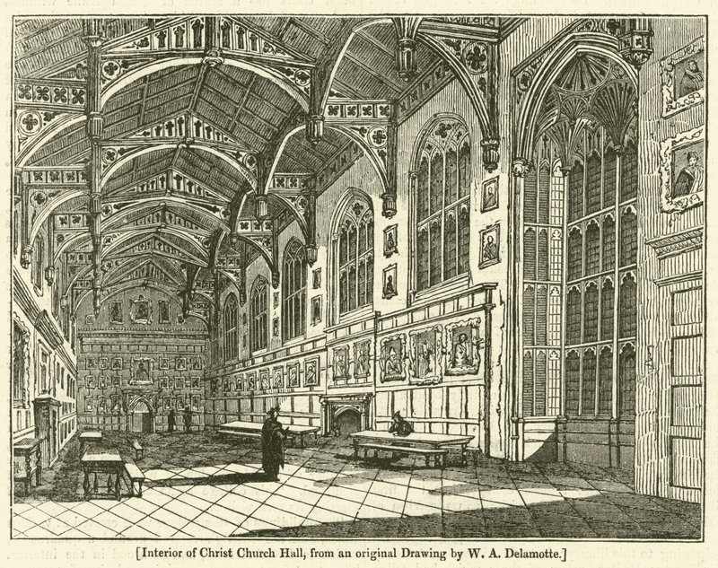 Interior del Salón de la Iglesia de Cristo de William Alfred Delamotte